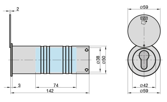 RT 101+103 Sleutelkluis buis