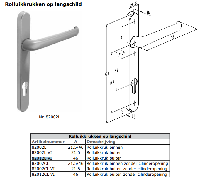 82012L VI Sobinco rolluikkruk op langschild