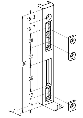 6870/6871 sluitstukken Penta-Lock