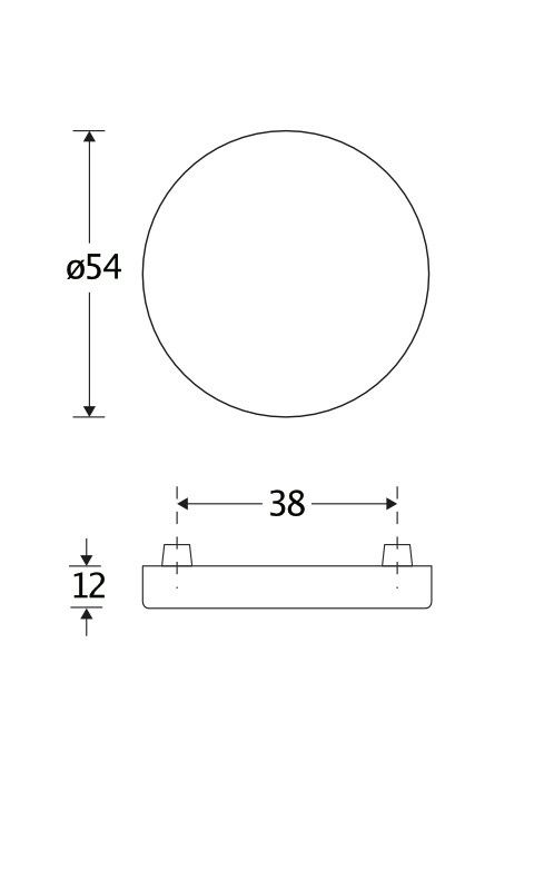 W3000.2543.84 SKG3 blindrozet Elegant mat zwart