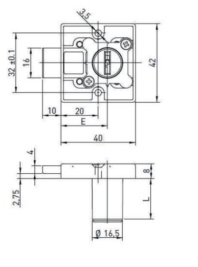 0406 854 LA S Opzetslot 25E Lade