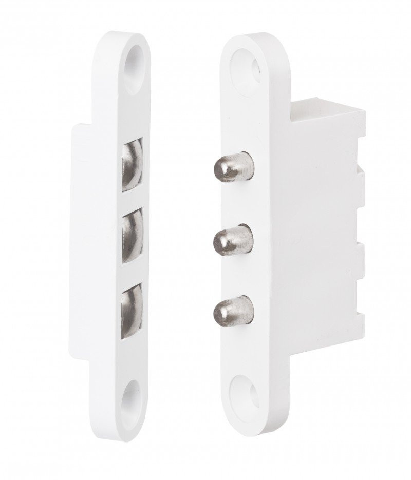 3CP5 Stroomdoorvoer inbouw 3 Polig WIT