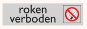 4921001 ROKEN VERBODEN PVC.165X45x1MM