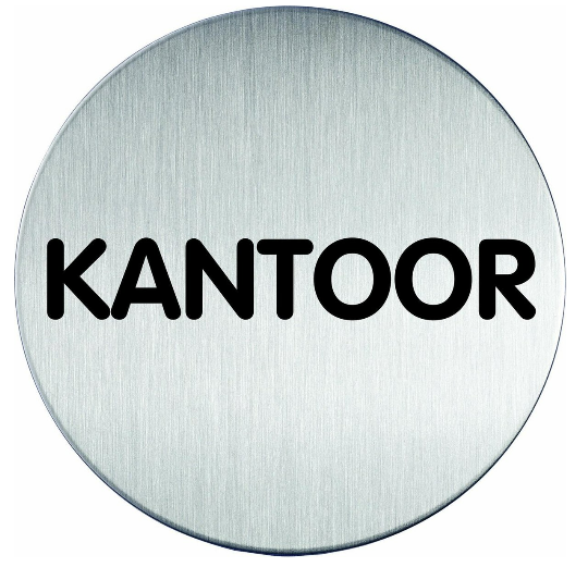 492369 PICTO ''KANTOOR'' Ø 83 mm