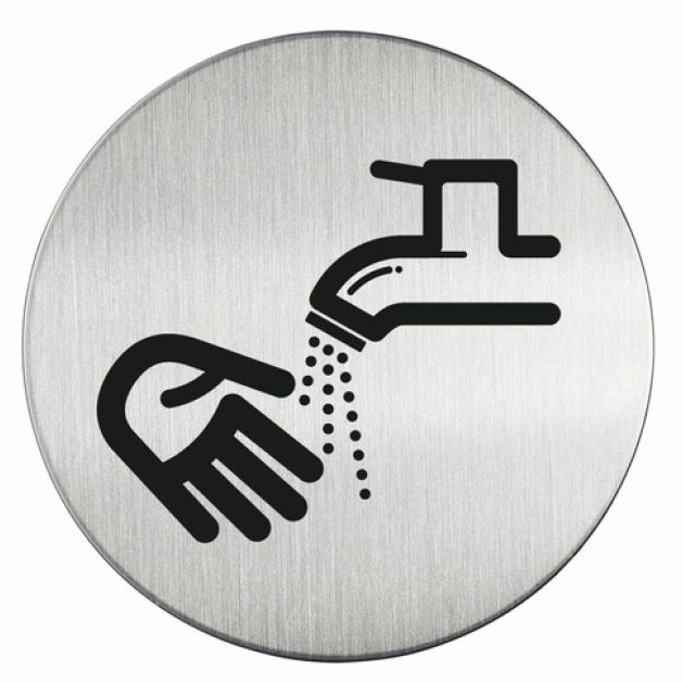 490223 PICTO ''HANDEN WASSEN'' Ø83mm