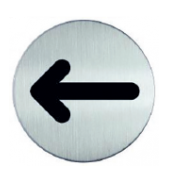 492723 PICTO ''PIJL'' Ø 83 mm