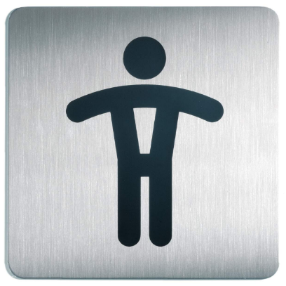 495423 PICTO Toilet heren 150x150mm