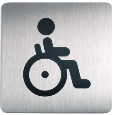 495923 PICTO Toilet mindervaliden 150x150mm