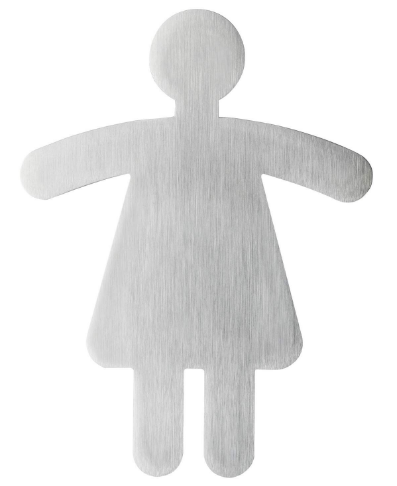 495023 PICTO Toilet dames symbool 90x120mm