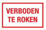 17 VERBODEN TE ROKEN 400x250MM