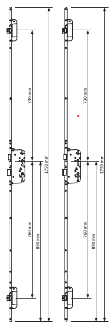 GU-SECURY Automatic – 1750 mm – Asafstand 72