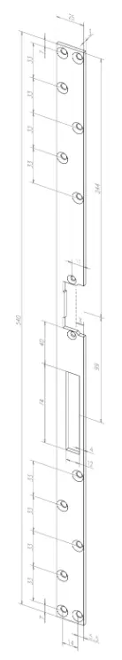 01340 sluitplaat deuropener