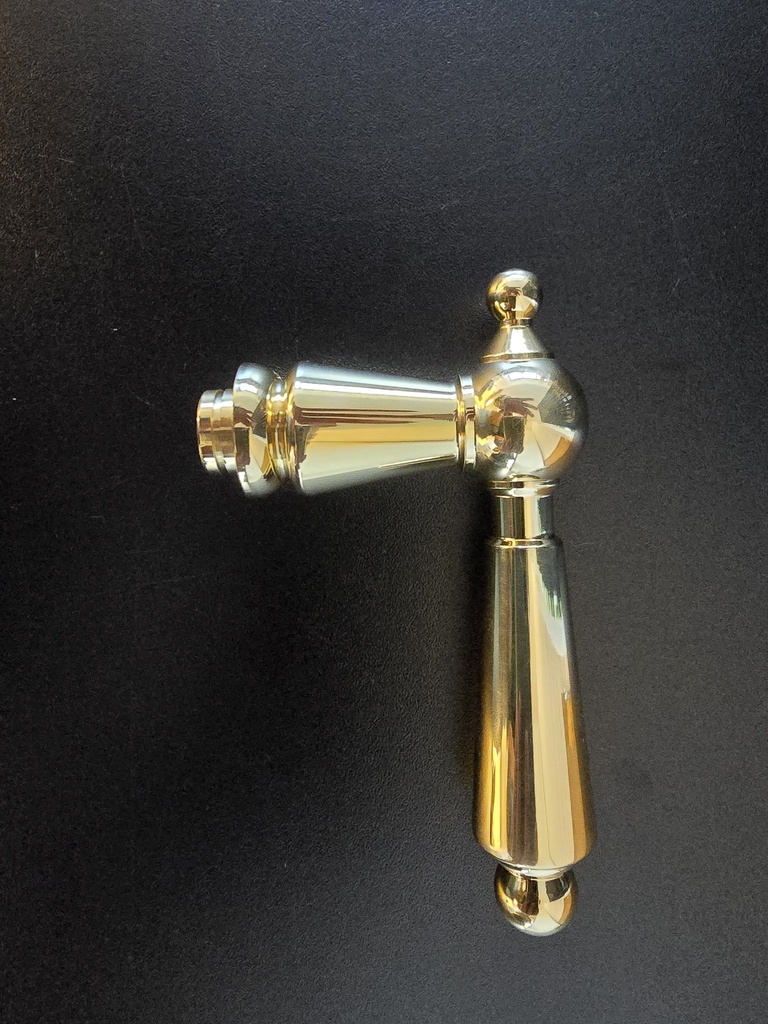 064-00-01-20 1/2 Kruk Messing gepolijst ( zonder krukrozet )