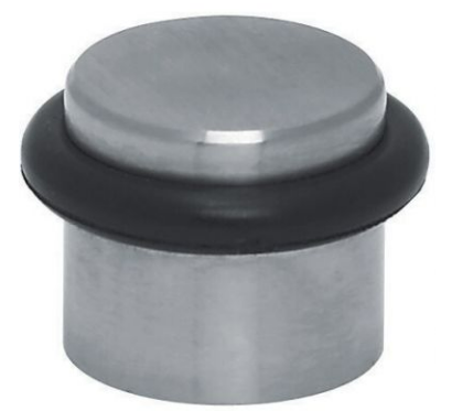 01997 Deurbuffer vloermontage ø31x25mm rvs mat