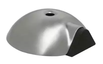 02030 Deurbuffer vloermontage ø84x28mm rvs mat