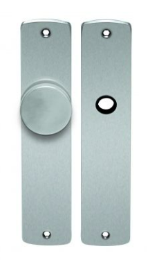 92066/BL  Knop/Krukschild renovatie LS rvs mat