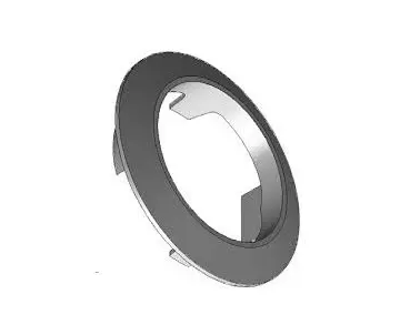 0410 Cilinderrozet 18mm zwart