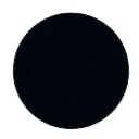 Blinde rozas rond Shape zwart