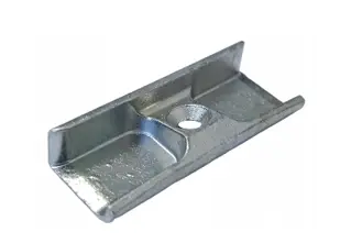 Multitrend Zilverlook Sluitplaat Standaard Hout Vlak