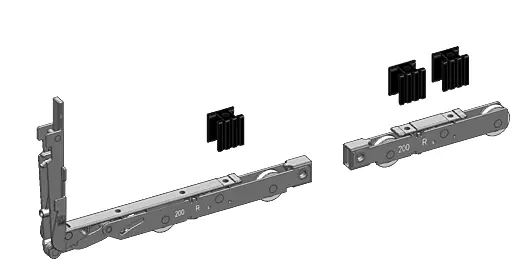 Loopwielen hefschuifraam HS200 TS C1