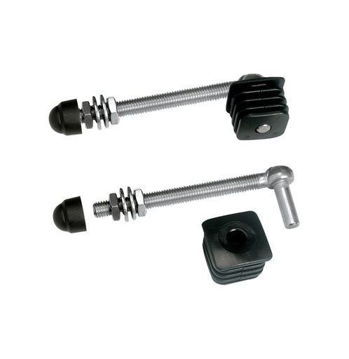 LOCINOX GBM12 Scharnierset voor tuinpoorten met polyamide doppen