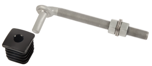 LOCINOX GBM16 Scharnierset voor tuinpoorten met polyamide doppen