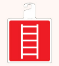 PIKT-O-NORM pictogram 572212 OPHANG BRANDLADDER PP.120x120