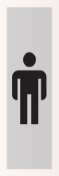 PIKT-O-NORM 4921012 PICTO HEREN PVC.165X45x1MM