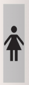 PIKT-O-NORM 4921013 PICTO DAMES PVC.165X45X1MM