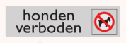 PIKT-O-NORM 4921002 HONDEN VERBODEN PVC.165X46x1