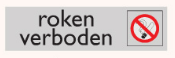 PIKT-O-NORM 4921001 ROKEN VERBODEN PVC.165X45x1MM