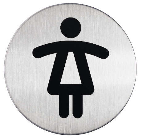 Durable 490423 PICTO Toilet dames Ø83mm