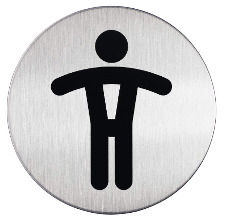 Durable 490523 PICTO Toilet heren Ø83mm