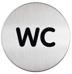 Durable pictogram 490723 PICTO ''WC'' Ø83mm