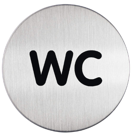 Durable 490723 PICTO ''WC'' Ø83mm