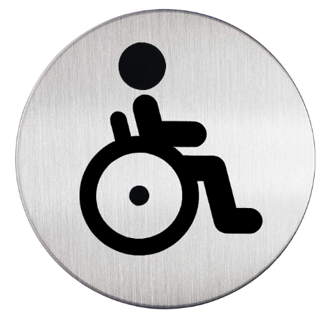 Durable 490623 PICTO Toilet mindervaliden Ø83mm