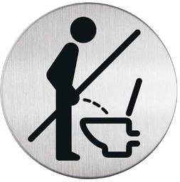 Durable pictogram 492123 PICTO Neerzitten aub Ø83mm