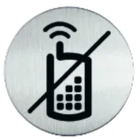 Durable 491723 PICTO ''VERBODEN GSM'' Ø 83 mm