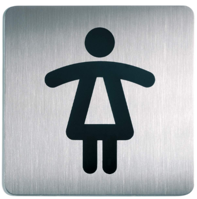 Durable 495623 PICTO Toilet dames 150x150mm