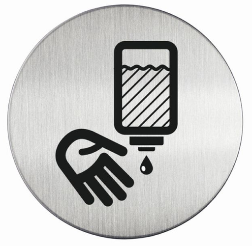 Durable 490323 PICTO ''HANDEN ONTSMETTEN'' Ø83mm