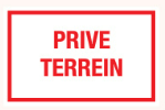 PIKT-O-NORM pictogram 17 PRIVE TERREIN 400x250MM