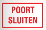 PIKT-O-NORM pictogram 17 POORT SLUITEN 400x250MM