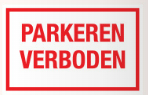 PIKT-O-NORM 17 PARKEREN VERBODEN 400x250MM