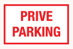 PIKT-O-NORM pictogram 17 PRIVE PARKING 400x250MM