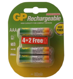 GP batterij ReCyko+ AAA BL6