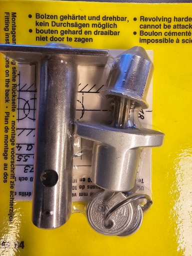 Burg Wächter ER 84 Kanongrendel met cilindersleutel