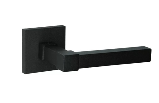 QUINCALUX 1/2 Deurkruk Luxemburg Zwart Textuur ( met krukrozet )