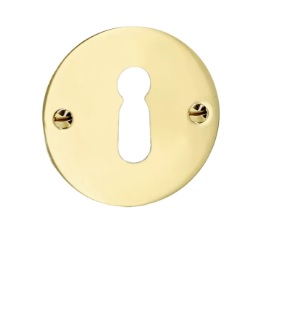 QUINCALUX 069-0E-01-01 Afwerkrozet baardsleutel Messing gepolijst