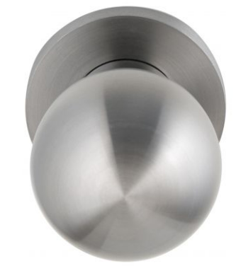 ARTITEC 96151 PF Rechte Bolknop ¢50 vst op rozet ¢54mm z. nokken