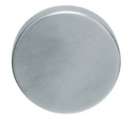 ARTITEC 67102/R Knop gatdeel vlak recht rvs mat